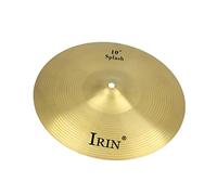 rockible Platillos de Batería de Aleación para Percusión Musical, Dorado, 10 pulgadas