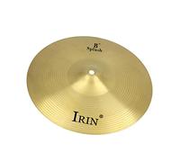 rockible Platillos de Batería de Aleación para Percusión Musical, Dorado, 8 pulgadas
