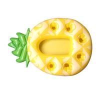 rockible Portabebidas Flotante Inflable, Barra de cabaña Flotante, Bandeja para refrigerios para Piscina, Piña