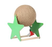 rockible Rascador con Pelota Sisal Interactivo Rascador con Bola Sisal para s, Gatitos, Grande