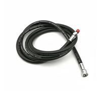 rockible Regulador de Buceo Regulador Aire Latiguillo Submarinismo Baja Presión Tubo Suministro Gas Repuesto con Caucho Flexible y Racores Metálicos Adecuada, Negro, 210 Cm