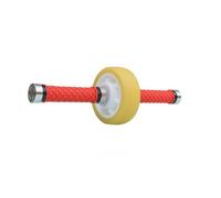 rockible Rueda Abdominal Rodillo de Núcleo Entrenamiento Abdominal Fortalecedor Estructura con Rueda Elástica y Acero Agarre, Rueda De 12.5cm De Diámetro Con Mango Rojo Y Acero 45