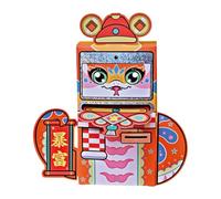 rockible sobre Rojo Creativo para El año Chino 2025, Diseño Exclusivo de Dispensador de Dinero con Forma de Serpiente, Paquete Rojo