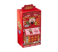 rockible sobre Rojo de año Chino para Regalar en Cajeros Automáticos, Hong Bao con Forma de Bolsillo Rojo Creativo, para Dinero de La en Vacacione, Dios de La Fortuna