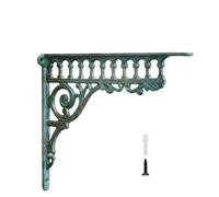 rockible Soporte en L Hierro Fundido Decorativos Soporte Estante Flotante Rústicos Soportes para Cocina, Roman Column Green