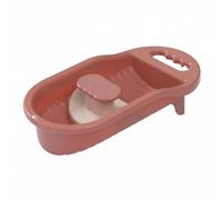 rockible Tabla de Lavado Mini Tabla Lavabo Manual Cepillo con Compartimento para Jabón y Potencia de Fregado Polipropileno Engrosado Ligera y Compacta Adecuada, 2ª Gen Rosa
