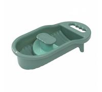 rockible Tabla de Lavado Mini Tabla Lavabo Manual Cepillo con Compartimento para Jabón y Potencia de Fregado Polipropileno Engrosado Ligera y Compacta Adecuada, 2ª Gen Verde