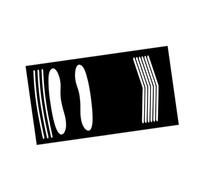 rockible Tapete de Bateo de Béisbol, Tapete de Bateo Antideslizante para Interiores, Herramienta Auxiliar para Entrenamiento de Posición de Bateo, para, Style E