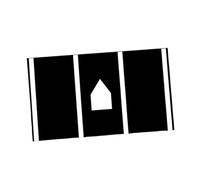 rockible Tapete de Bateo de Béisbol, Tapete de Bateo Antideslizante para Interiores, Herramienta Auxiliar para Entrenamiento de Posición de Bateo, para, Style G