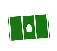 rockible Tapete de Bateo de Béisbol, Tapete de Bateo Antideslizante para Interiores, Herramienta Auxiliar para Entrenamiento de Posición de Bateo, para, Style H