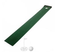 rockible Tapete de Putt de Golf Alfombra Entrenamiento Juego Práctica Rodaje Suave Superficie Franela Imitación Torneo con Base, Manta De Putting De Un Solo Hoyo + Plato De Putting