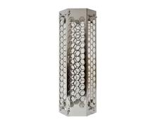 rockible Térmico Hexagonal Acero Inoxidable Seguro Protector Térmico Tubo Chimenea Antichispas Rejilla Protectora Chimenea para Campistas, 40CM