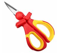 rockible Tijeras con Mango Antislizante Tijeras Aislantes Versátiles Herramienta Corte para Electricistas, Trabajos Eléctricos