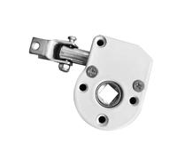 rockible Toldo de Metal para Exteriores, Caja de Cambios con manivela, Color Blanco, rotación de 360 Grados, Universal, fácil de Instalar, Piezas de parasoles