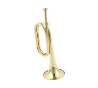 rockible Trompeta Trompeta de exploración de cobre y latón Instrumento de viento occidental para orquesta Principiante Caballería
