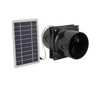 rockible Ventilador Extractor Alimentado por Panel Solar, Equipo de Ventilación, Ventilador para Pesca.