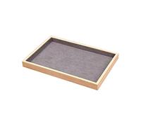 rockible Vitrina Expositora de Joyería con Cajón Y Bandeja, de Madera, Elegante Soporte de Mostrador para Guardar Joyas en Tiendas Minoristas Y Ferias Comercia, Estilo un