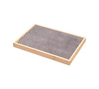 rockible Vitrina Expositora de Joyería con Cajón Y Bandeja, de Madera, Elegante Soporte de Mostrador para Guardar Joyas en Tiendas Minoristas Y Ferias Comercia, Estilo g