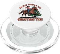 Rockin' Around The Christmas Tree Cowgirl Santa Monta a Caballo PopSockets PopGrip para MagSafe