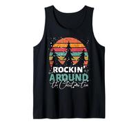 Rockin' Around The Christmas Tree - Puesta de Sol Vintage Camiseta sin Mangas