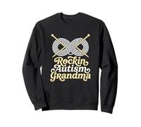 Rockin Autismo Abuela Defensor de la Neurodiversidad Sudadera