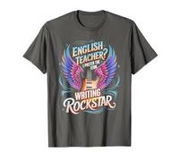 Rockin' ENGLISH Teacher ELA WRITING ROCKSTAR Gramática Testing Camiseta