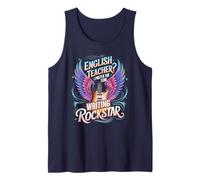 Rockin' ENGLISH Teacher ELA WRITING ROCKSTAR Gramática Testing Camiseta sin Mangas