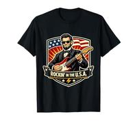 Rockin In The USA President Guitar Día de la Independencia Americana Camiseta