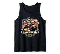 Rockin In The USA President Guitar Día de la Independencia Americana Camiseta sin Mangas