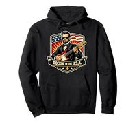Rockin In The USA President Guitar Día de la Independencia Americana Sudadera con Capucha