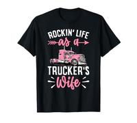 Rockin' Life como Esposa de Camionero Marido Conductor de camión Camiseta