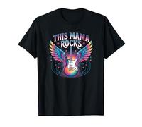 Rockin' Mom THIS MAMA ROCKS Momster Mommy Life Bear Mama Camiseta