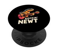 Rockin' Newt Guitar Vibes Música Diversión PopSockets PopGrip Adhesivo
