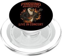 Rockin' Pinguino Rodríguez Pingüino Español Rock Guitarra PopSockets PopGrip para MagSafe