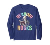 Rockin' READING ROCKS Maestro de jardín de infantes Leer en Estados Unidos Manga Larga