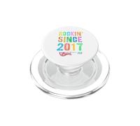 Rockin 'Since 2017 Vintage Rockstar 9th Birthday Boy Girl 10 PopSockets PopGrip para MagSafe