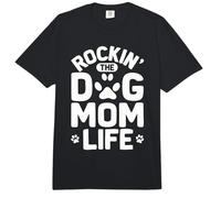 Rockin' The Dog Mom Life, Divertida, Perra, mamá, Amante de los Cachorros Comfort Colors Adult Heavyweight T-Shirt