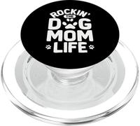 Rockin' The Dog Mom Life, Divertida, Perra, mamá, Amante de los Cachorros PopSockets PopGrip para MagSafe
