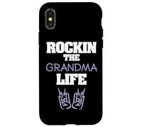 Rockin The Grandma Life Grandmother Nana Familia Carcasa para iPhone X/XS
