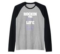 Rockin The Keto Life - Dieta Baja en carbohidratos Fitness Camiseta Manga Raglan