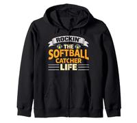 Rockin The Softball Catcher Life, Jugador de sóftbol Sudadera con Capucha