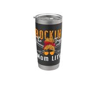 Rockin' The Trap Mom Life - Disparo de arcilla Vaso térmico de acero inoxidable de doble pared
