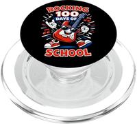 Rocking 100th Days of School Guitarra Música Amante Profesor Niños PopSockets PopGrip para MagSafe
