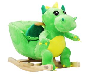 Rocking Animal Dino Verde con Cinturón de Seguridad