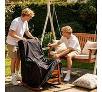 Rocking Chair Cover, Outdoor Recliner Protector, 38.19 inches with Heavy Duty Waterproof Fabric, Weatherproof Furniture Cover for Porch and Balcony, Garden Chair Guard for Backyard Lawn Camping