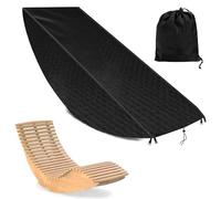 Rocking Chair Cover Waterproof, Heavy Duty Lounge Covers, Outdoor Lounge Chairs Protector for Porch Lawn Poolside Beach Garden Tear-Resistant Furniture Shield, 25.59x37.4x61.02 inches