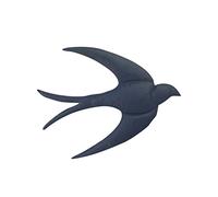 ROCKING GIFTS Adorno Pared Metalico Golondrina Color Negro, 21 cm, con Gancho para Colgar, Decoracion forja Colgante, Golondrinas, Adorno Metal Pared