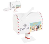 ROCKING GIFTS Buzón Decorativo para Carta Reyes Magos de Navidad, Decoración Navideña para los más Pequeños, 23x13x26cm