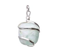 ROCKING GIFTS Colgante de Amazonita con Espiral: Piedra Natural para Equilibrio y Calma