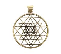 ROCKING GIFTS Colgante de Bronce Sri Yantra | Amuleto Energético para Meditación, Protección y Equilibrio Espiritual | Diseño Sagrado y Detallado | Ideal para Practicas de Yoga y Mindfulness